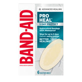 band-aid brand pro heal 5 day protect hydrocolloid blister bandages in package