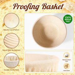 Banneton oval proofing basket included in kit