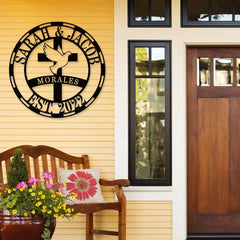 Custom Christian metal sign for home decor
