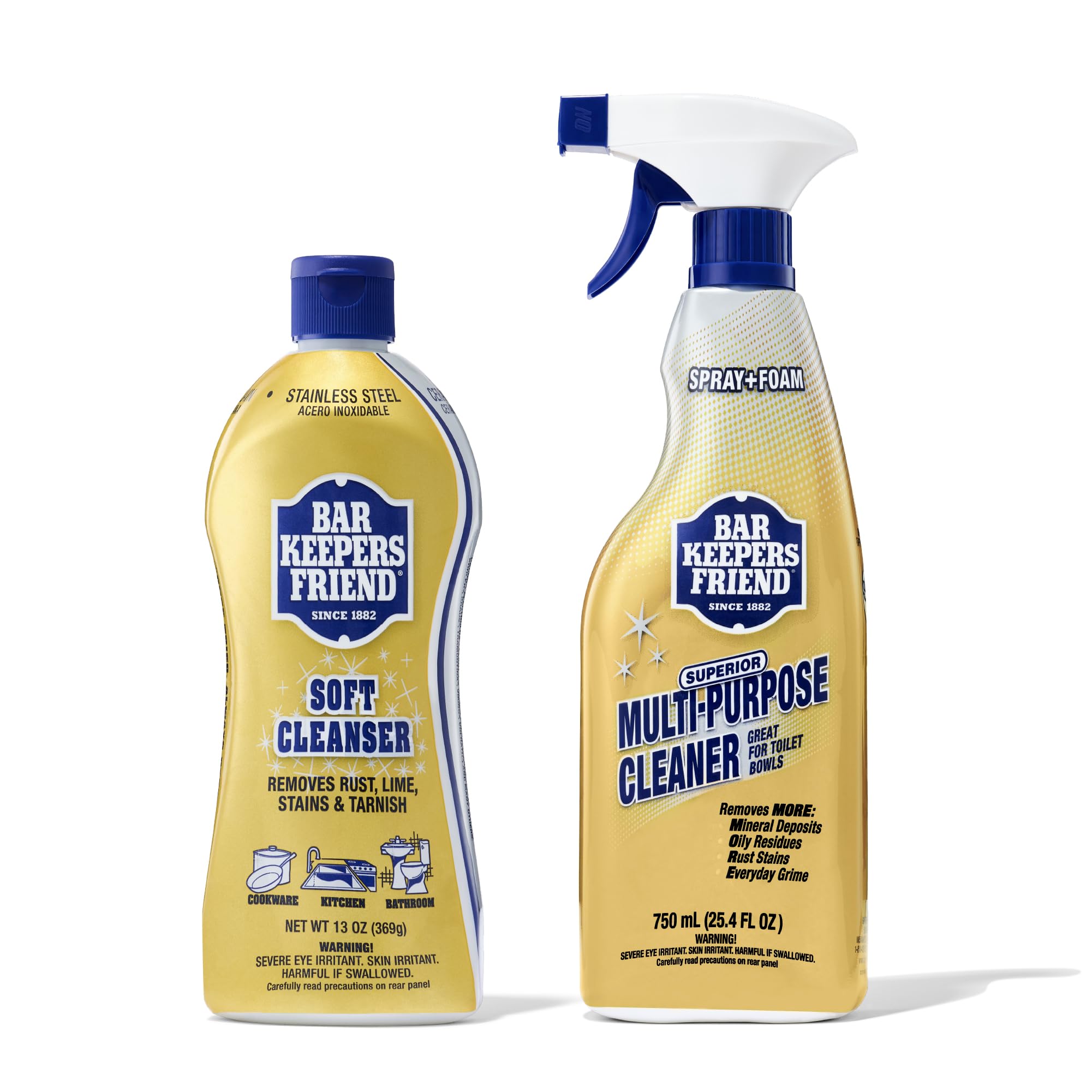 Bar Keepers Friend Soft Cleanser 13 oz bottle for home cleaning