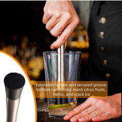 Three piece stainless steel bar tool set