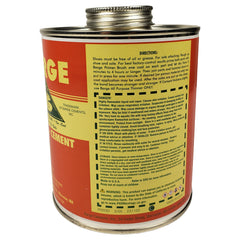 Close up of Barge cement used on leather rubber vinyl