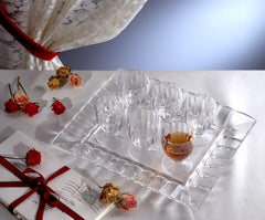 Barski glass tray European manufactured for clarity and craftsmanship