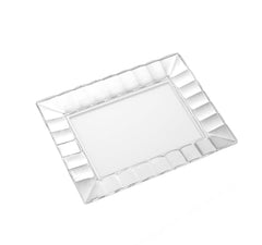 Barski glass tray rectangular serving platter size 8.75 inches by 6.75 inches