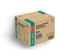 Basic Medical blue nitrile exam gloves small size box