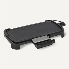 Basics Electric Griddle detachable dishwasher safe plate and drip tray