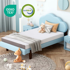 Basics memory foam mattress white grey twin 6inch