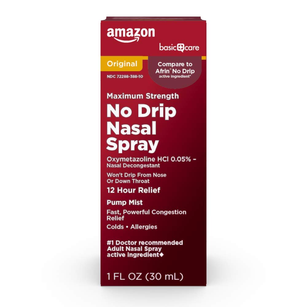 Basics No Drip Nasal Spray bottle no drip formula 1 fl oz