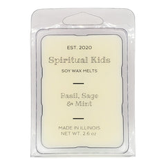 Basil Sage Mint Soy Wax Melts 2.6oz 6 cubes