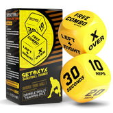 Basketball dribble skills dice set kit