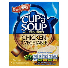 Batchelors Cup A Soup Chicken & Vegetable 4x27-5g Pack-2 packaging