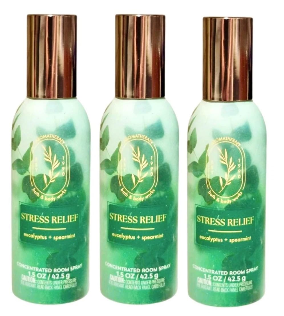 Bath and Body Works Concentrated Room Spray 1.5 oz pack of 3 Eucalyptus Spearmint