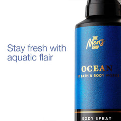 Bath & Body Works Men body spray Ocean Scent label