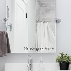 Bathroom mirror vinyl reminder set of 3 decals