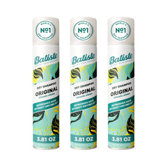 Three 6.73 oz bottles of Batiste Dry Shampoo Original Fragrance