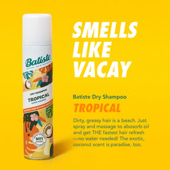 Batiste Dry Shampoo Tropical Fragrance 3.81 oz can
