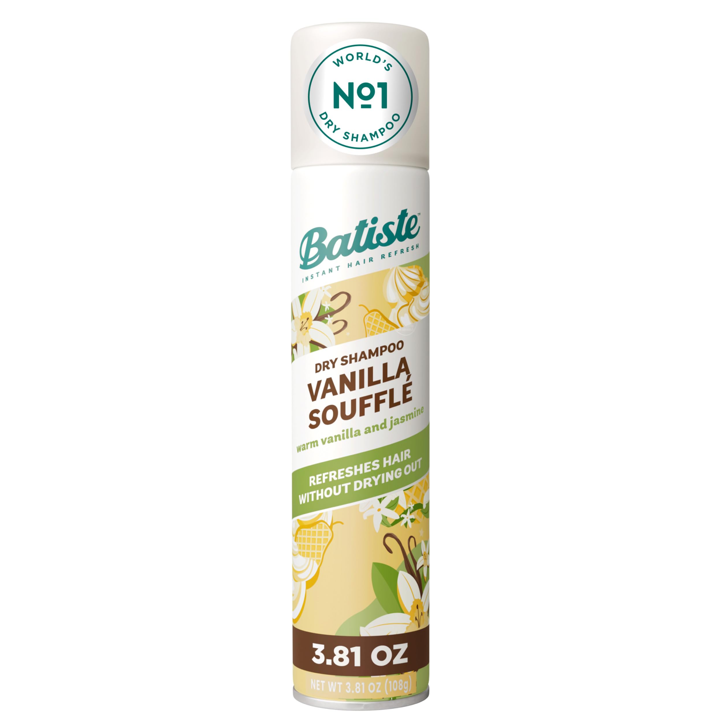 Batiste Dry Shampoo Vanilla Souffle 3.81 Oz bottle