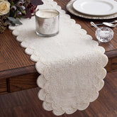 Batiyeer Pearl Table Runner 13x36 inches on dining table