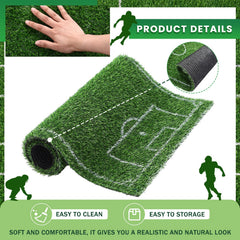 Green table runner for sports theme party and home dining