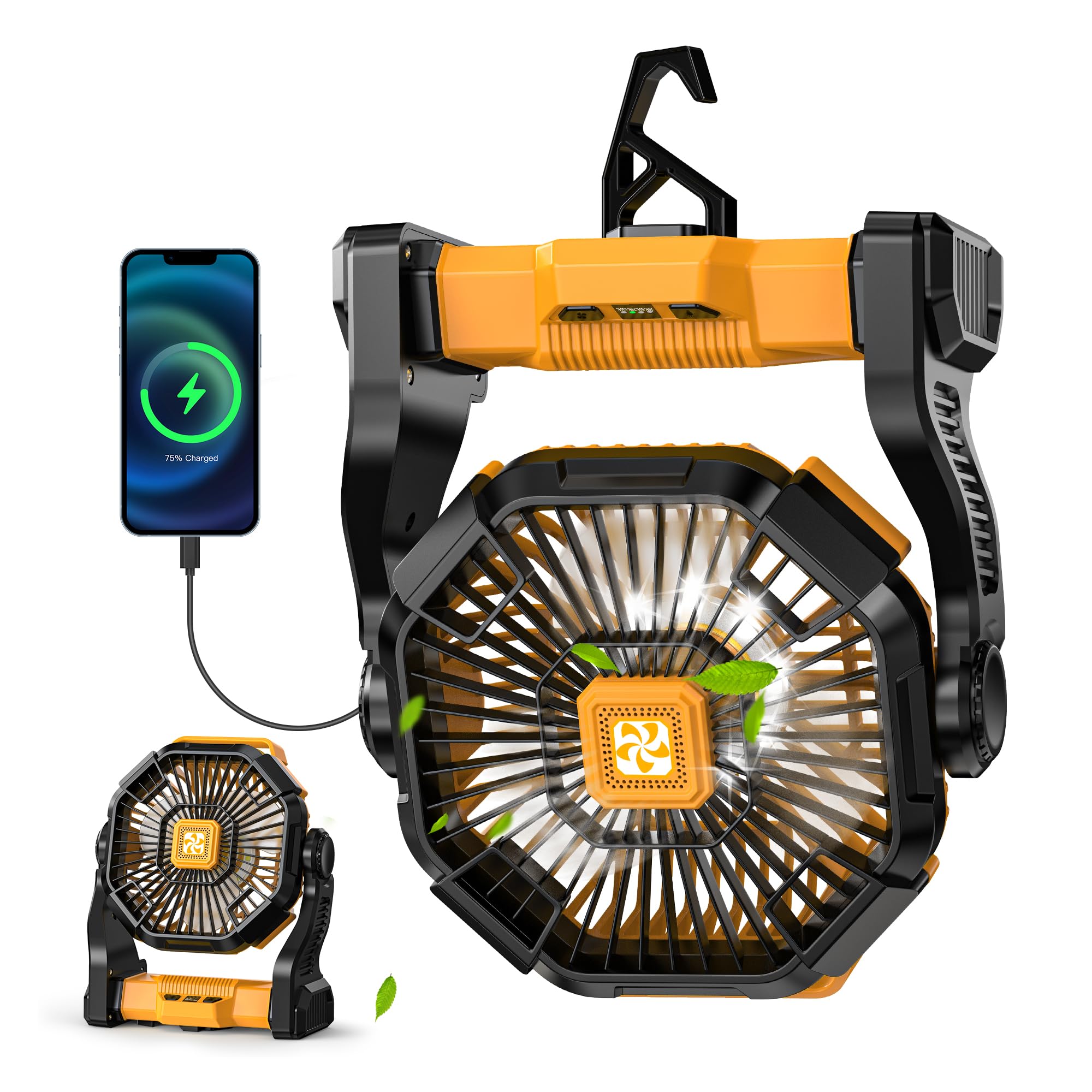 Battery Powered Fan Lash Fans Led Lantern compact design