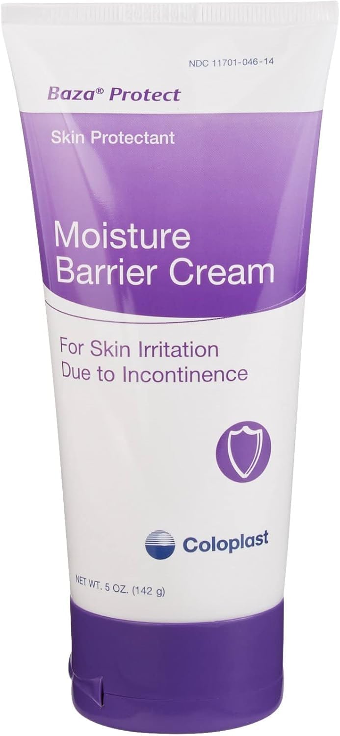 BAZA Protect Cream tube showing 12% zinc oxide and 1% dimethicone for skin moisture barrier