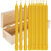 BCandle 11 inch beeswax candle with cotton wick