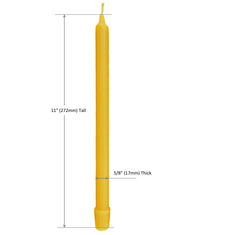 11 inch tall taper 5/8 inch diameter BCandle candle