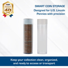 Round screw on top coin tubes by BCW