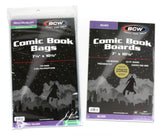 BCW Silver Age resealable comic bags and backing boards set 100 count