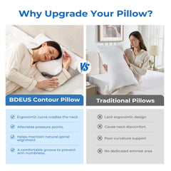 Pillow with arm rest for side sleepers BDEUS