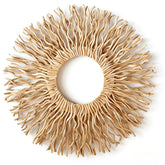 BDJBXK large boho sunburst wall art handmade from mulberry branches