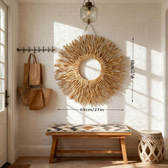 Mulberry branch sunburst wall art by BDJBXK handcrafted decor