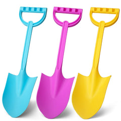 Beach Sand Shovels Toys 16 inch heavy duty plastic shovel set for kids