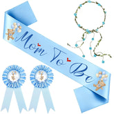 Bear Theme baby shower decorations set product image blue bear design