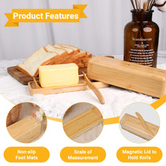 Butter dish curved ramps for easy scooping
