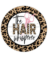 Beauty Shop Wreath Sign for front door decor