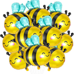 Bee Balloons 10 pack bee foil balloons for party decor