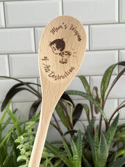 Beechwood food safe wooden spoon