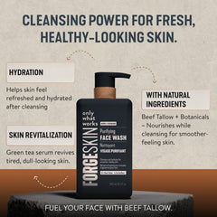Aloe Vera and Glycerin anti-aging cleanser for men
