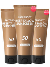 Beef Tallow Sunscreen facial application