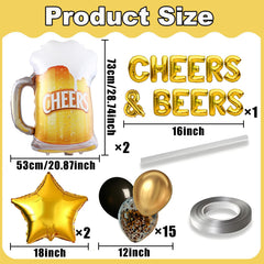Two beer mugs included in the decor kit