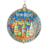 Beer Ornament crafted from premium hardwood with hand polished finish