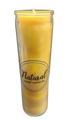 beeswax candle 8in long usa