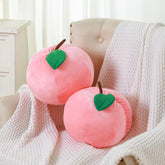 Beeveer peach fruit pillow 25 cm pink 2pcs