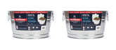 Behrens 5 gallon round steel tub galvanized steel construction