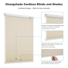 Cordless pull down blinds suitable for indoor windows