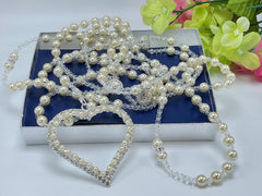 non-catholic wedding lasso with rhinestone heart