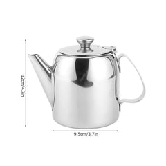 Stainless steel teapot Belissy 0.5 L side profile