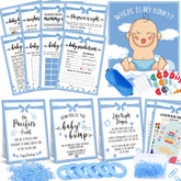Bemoor baby shower games boy blue theme kit