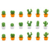 Benbo cactus refrigerator magnets 18pcs on metal surface